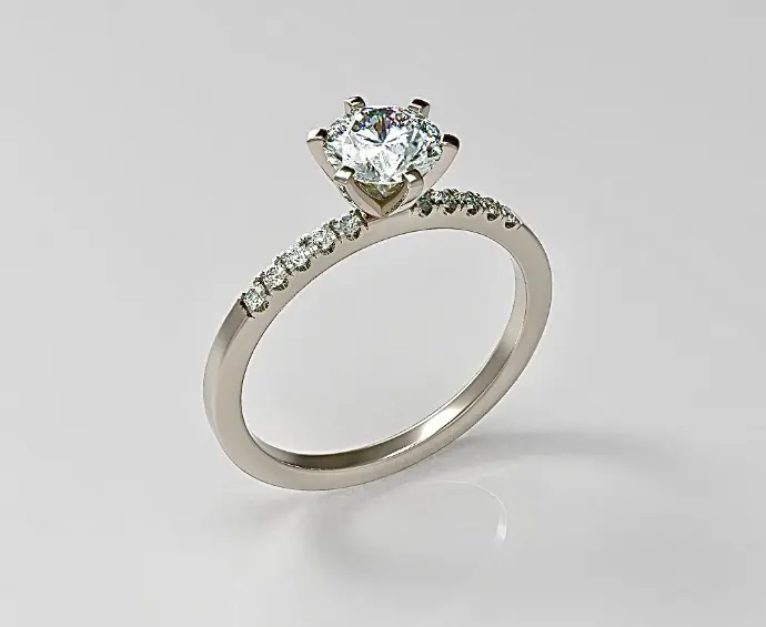 Anillo Estilo Clásico con Chatón grande